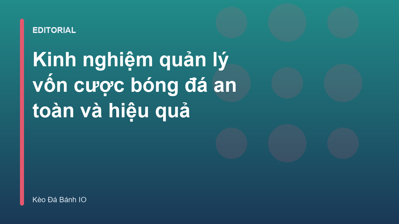 Biểu đồ minh họa quản lý vốn cược bóng đá hiệu quả